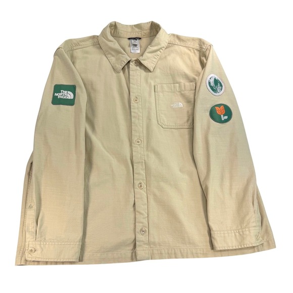 The North Face Other - The North Face Utility Canvas Overshirt Shacket NF0A7ZYN Tan Mens XXL Cotton
